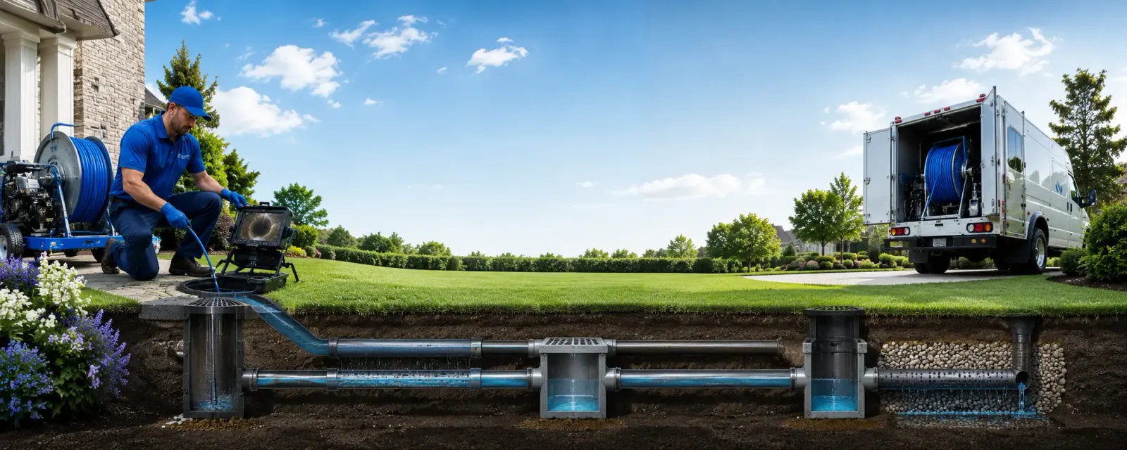 Outdoor drain cleaning information for Pittsford, MI